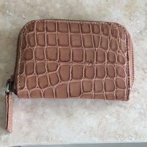 Prada stamped leather card case